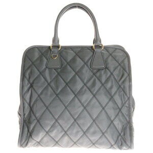 Prada Handbag Bag Quilted IMPUNTU Gray TESSUTO Shoulder Nylon